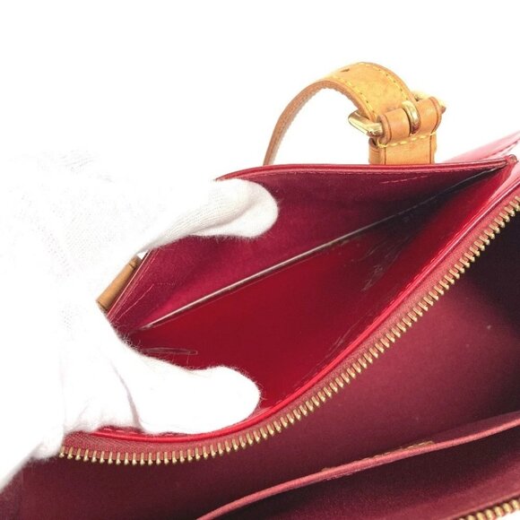 LOUIS VUITTON M93507 MonogramVernis RosewoodAvenue bag Shoulder Bag Pomdamul Red - Picture 9 of 14